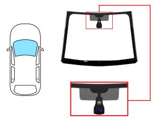 PARABRISAS CITROEN C3 PICASSO 2009-2012 DELANTERO / VERDE / CON BASE ESPEJO / CON SENSOR / MOLDURAS PREMONTADAS