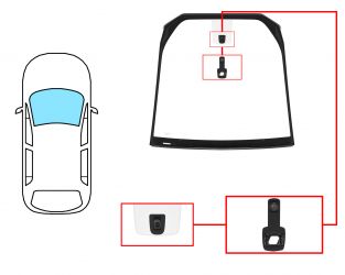 PARABRISAS CITROEN C4 PICASSO 2006-2010 DELANTERO / REFLECTANTE / ACUSTICO / CON BASE ESPEJO MODIFICADO / CON SENSOR / MOLDURAS PREMONTADAS
