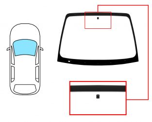 PARABRISAS CITROEN C5 2000-2005 4 PUERTAS / FAMILIAR / DELANTERO / VERDE / CON BASE ESPEJO / SIN SERIGRAFIA