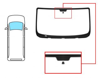 PARABRISAS PEUGEOT BOXER 2006-2014 DELANTERO / REFLECTANTE / CON BASE ESPEJO / MOLDURAS PREMONTADAS