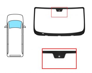 PARABRISAS PEUGEOT BOXER 2006-2014 DELANTERO / VERDE / CON BASE ESPEJO MODIFICADA / MOLDURAS PREMONTADAS