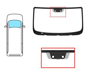 PARABRISAS PEUGEOT BOXER 2006-2014 DELANTERO / REFLECTANTE / CON BASE ESPEJO / CON SENSOR / MOLDURAS PREMONTADAS