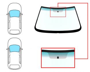 PARABRISAS PEUGEOT 106 1991-1996 3/5 PUERTAS / DELANTERO / VERDE BANDA VERDE / CON BASE ESPEJO