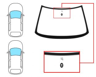 PARABRISAS CITROEN XANTIA 1998-2002 4 PUERTAS / FAMILIAR / DELANTERO / VERDE / CON BASE ESPEJO