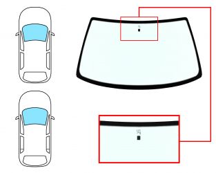 PARABRISAS CITROEN ZX 1991-1994 3/5 PUERTAS / FAMILIAR / DELANTERO / VERDE / CON BASE ESPEJO 
