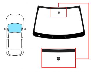 PARABRISAS CITROEN C4 CACTUS 2014-2018 DELANTERO / VERDE / CON BASE ESPEJO / MOLDURAS PREMONTADAS