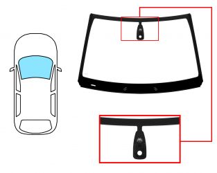 PARABRISAS CITROEN C4 CACTUS 2014-2018 DELANTERO / VERDE / CON BASE ESPEJO / CON SENSOR / MOLDURAS PREMONTADAS