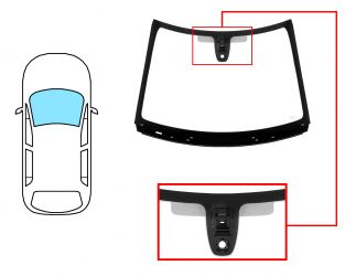 PARABRISAS CITROEN C3 2016-2020 DELANTERO / VERDE / CON BASE ESPEJO / CON SENSOR REDONDO / CITY STOP / CAMARA CARRIL / MOLDURAS PREMONTADAS