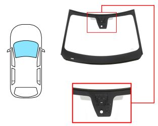 PARABRISAS CITROEN C4 2020-> DELANTERO / VERDE / ACUSTICO / CON BASE ESPEJO / CON SENSOR / CON SENSOR ANTIVAHO / CON SOPORTE CAMARA / MOLDURAS PREMONTADAS