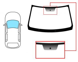 PARABRISAS DACIA DUSTER 2010-2013 DELANTERO / VERDE / CON BASE ESPEJO 