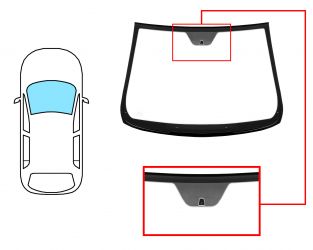 PARABRISAS FIAT BRAVO 2007-2014 DELANTERO / VERDE / CON BASE ESPEJO / MOLDURAS PREMONTADAS