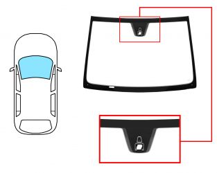 PARABRISAS FIAT IDEA 2003-2012 DELANTERO / VERDE / CON BASE ESPEJO / CON SENSOR