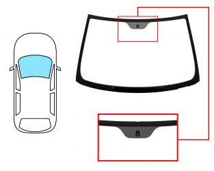 PARABRISAS FIAT PUNTO 1999-2003 3/5 PUERTAS / DELANTERO / VERDE / CON BASE ESPEJO 