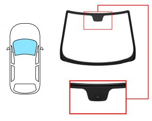 PARABRISAS FIAT PUNTO 2012-2018 3/5 PUERTAS / DELANTERO / VERDE / CON BASE ESPEJO / MOLDURAS PREMONTADAS