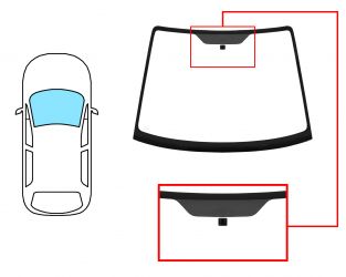 PARABRISAS SUZUKI SX4 2006-2013 DELANTERO / VERDE / CON BASE ESPEJO