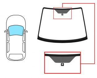 PARABRISAS SUZUKI SX4 2006-2013 DELANTERO / VERDE / CON BASE ESPEJO MODIFICADA