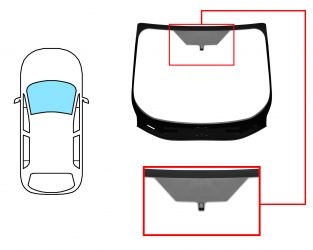 PARABRISAS FORD C-MAX 2010-2015 DELANTERO / VERDE / CON BASE ESPEJO / MOLDURAS PREMONTADAS