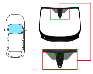 PARABRISAS FORD C-MAX 2010-2015 DELANTERO / VERDE / CON BASE ESPEJO / CON SENSOR REDONDO / SOPORTE ALERTA EMERGENCIA / MOLDURAS PREMONTADAS