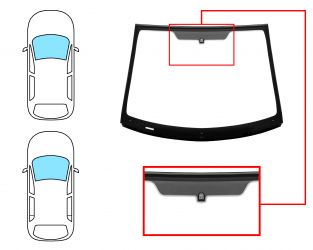PARABRISAS FORD FIESTA 2002-2006 3/5 PUERTAS / DELANTERO / VERDE / CON BASE ESPEJO / MOLDURAS PREMONTADAS