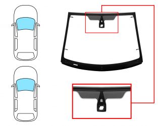 PARABRISAS FORD FIESTA 2002-2006 3/5 PUERTAS / DELANTERO / VERDE / CON SENSOR / TERMICO / CON BASE ESPEJO / MOLDURAS PREMONTADAS