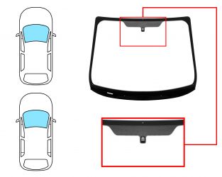 PARABRISAS FORD FIESTA 2008-2013 3/5 PUERTAS / DELANTERO / VERDE / CON BASE ESPEJO / MOLDURAS PREMONTADAS
