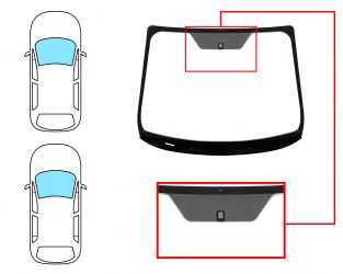 PARABRISAS FORD FIESTA 2013-2017 3/5 PUERTAS / DELANTERO / VERDE / CON BASE ESPEJO / MOLDURAS PREMONTADAS