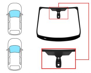 PARABRISAS FORD FIESTA 2013-2017 3/5 PUERTAS / DELANTERO / VERDE / ACUSTICO / CON SENSOR / CON BASE ESPEJO / MOLDURAS PREMONTADAS