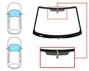 PARABRISAS FORD FOCUS 1999-2001 3/4/5 PUERTAS / FAMILIAR / DELANTERO / VERDE / CON BASE ESPEJO / TERMICO / MOLDURAS PREMONTADAS