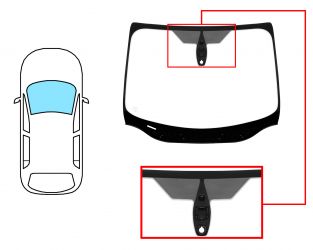 PARABRISAS FORD FOCUS 2011-2015 4/5 PUERTAS / FAMILIAR / DELANTERO / VERDE / ACUSTICO / CON BASE ESPEJO / CON SENSOR / SOPORTE ALERTA EMERGENCIA / MOLDURAS PREMONTADAS