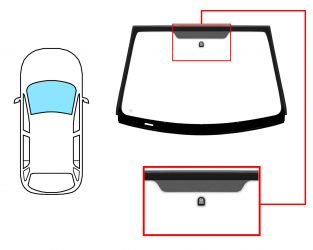 PARABRISAS FORD FUSION 2002-2005 DELANTERO / VERDE / CON BASE ESPEJO / MOLDURAS PREMONTADAS