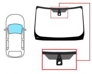 PARABRISAS FORD KUGA 2008-2013 DELANTERO / VERDE / ACUSTICO / CON BASE ESPEJO / CON SENSOR / MOLDURAS PREMONTADAS ABAJO