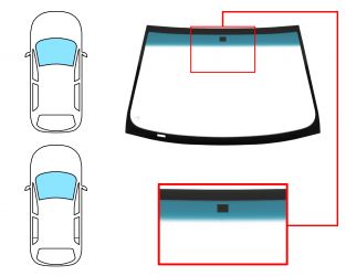 PARABRISAS FORD MONDEO 1993-1997 4/5 PUERTAS / FAMILIAR / DELANTERO / VERDE BANDA AZUL