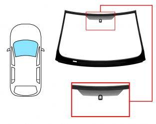 PARABRISAS FORD MONDEO 2003-2007 4/5 PUERTAS / FAMILIAR / DELANTERO / VERDE / CON BASE ESPEJO / MOLDURAS PREMONTADAS