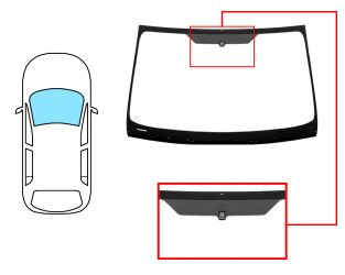 PARABRISAS FORD MONDEO 2007-2010 4/5 PUERTAS / FAMILIAR / DELANTERO / VERDE / CON BASE ESPEJO / MOLDURAS PREMONTADAS