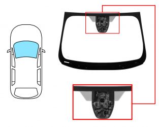 PARABRISAS FORD MONDEO 2014-2019 4/5 PUERTAS / FAMILIAR / DELANTERO / VERDE / ACUSTICO / CON BASE ESPEJO / CON SENSOR / CON SOPORTE CAMARA MODIFICADA / MOLDURAS PREMONTADAS