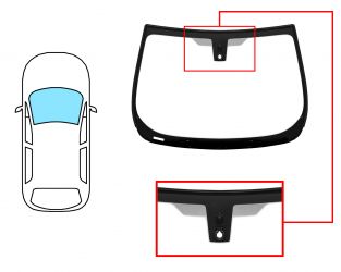 PARABRISAS FORD ECOSPORT 2012-2018 DELANTERO / VERDE / CON BASE ESPEJO / CON SENSOR / MOLDURAS PREMONTADAS