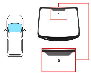 PARABRISAS FORD GALAXY 2015-2019 DELANTERO / REFLECTANTE / ACUSTICO / CON BASE ESPEJO / MOLDURAS PREMONTADAS