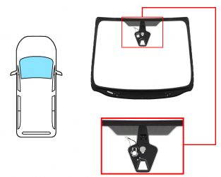 PARABRISAS FORD GALAXY 2015-2019 DELANTERO / VERDE / ACUSTICO / CON BASE ESPEJO / CON SENSOR / CON SOPORTE CAMARA / MOLDURAS PREMONTADAS