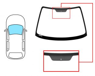 PARABRISAS HONDA ACCORD 1998-2003 4/5 PUERTAS / DELANTERO / VERDE / CON BASE ESPEJO