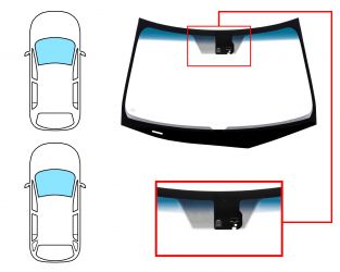 PARABRISAS HONDA ACCORD 2008-2010 4 PUERTAS / FAMILIAR / DELANTERO / VERDE BANDA AZUL / CON BASE ESPEJO / CON SENSOR