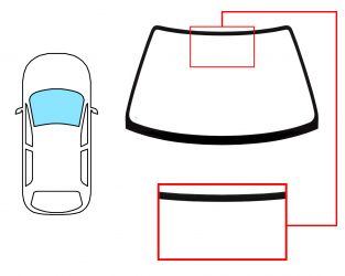PARABRISAS HONDA CIVIC 1996-1999 2/3 PUERTAS / DELANTERO / VERDE 