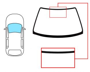 PARABRISAS HONDA CIVIC 1996-1999 4 PUERTAS / DELANTERO / VERDE