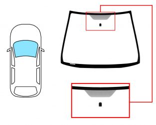 PARABRISAS HONDA CIVIC 2001-2004 3 PUERTAS / DELANTERO / VERDE / CON BASE ESPEJO