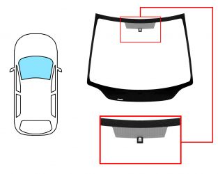 PARABRISAS HONDA CIVIC 2006-2012 3/5 PUERTAS / DELANTERO / VERDE / CON BASE ESPEJO