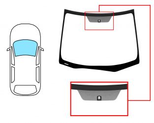 PARABRISAS HONDA CIVIC 2012-2015 5 PUERTAS / FAMILIAR / DELANTERO / VERDE / ACUSTICO / CON BASE ESPEJO