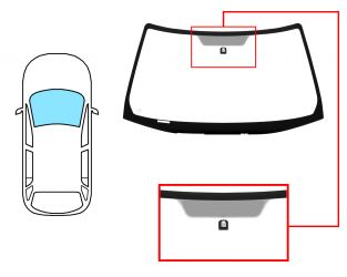PARABRISAS HONDA CRV 2002-2005 DELANTERO / VERDE / CON BASE ESPEJO MODIFICADO