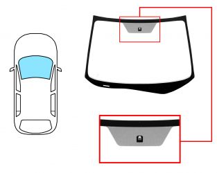 PARABRISAS HONDA CRV 2012-2015 DELANTERO / VERDE / CON BASE ESPEJO
