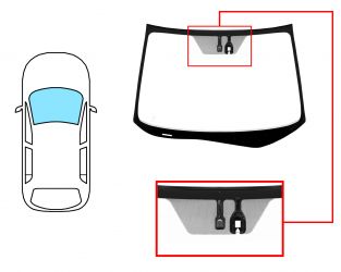 PARABRISAS HONDA CRV 2012-2015 DELANTERO / VERDE / CON BASE ESPEJO / CON SENSOR / MOLDURAS PREMONTADAS