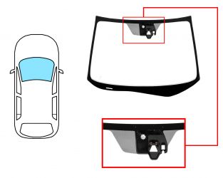 PARABRISAS HONDA CRV 2015-2015 DELANTERO / VERDE / ACUSTICO / CON BASE ESPEJO / CON SENSOR / CON SOPORTE CAMARA