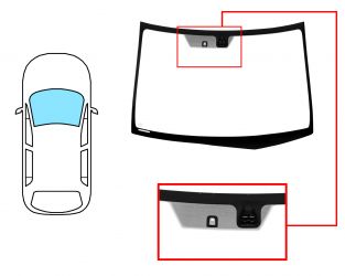 PARABRISAS HONDA FRV 2004-2007 DELANTERO / VERDE / CON BASE ESPEJO / CON SENSOR 